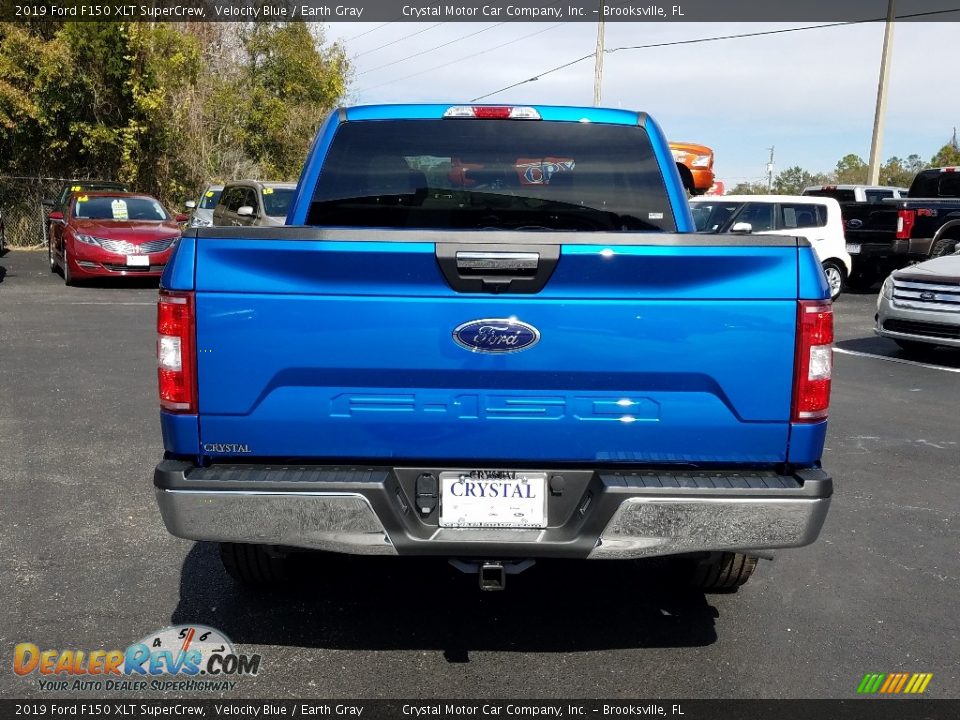 2019 Ford F150 XLT SuperCrew Velocity Blue / Earth Gray Photo #4