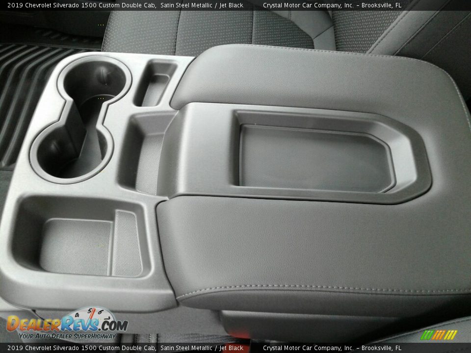 2019 Chevrolet Silverado 1500 Custom Double Cab Satin Steel Metallic / Jet Black Photo #18
