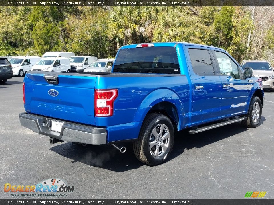 2019 Ford F150 XLT SuperCrew Velocity Blue / Earth Gray Photo #5