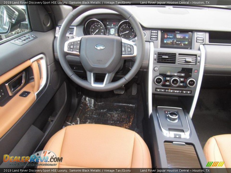 2019 Land Rover Discovery Sport HSE Luxury Santorini Black Metallic / Vintage Tan/Ebony Photo #14