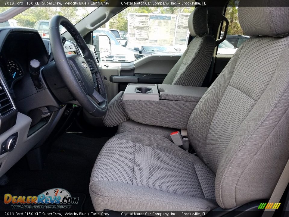 2019 Ford F150 XLT SuperCrew Velocity Blue / Earth Gray Photo #9