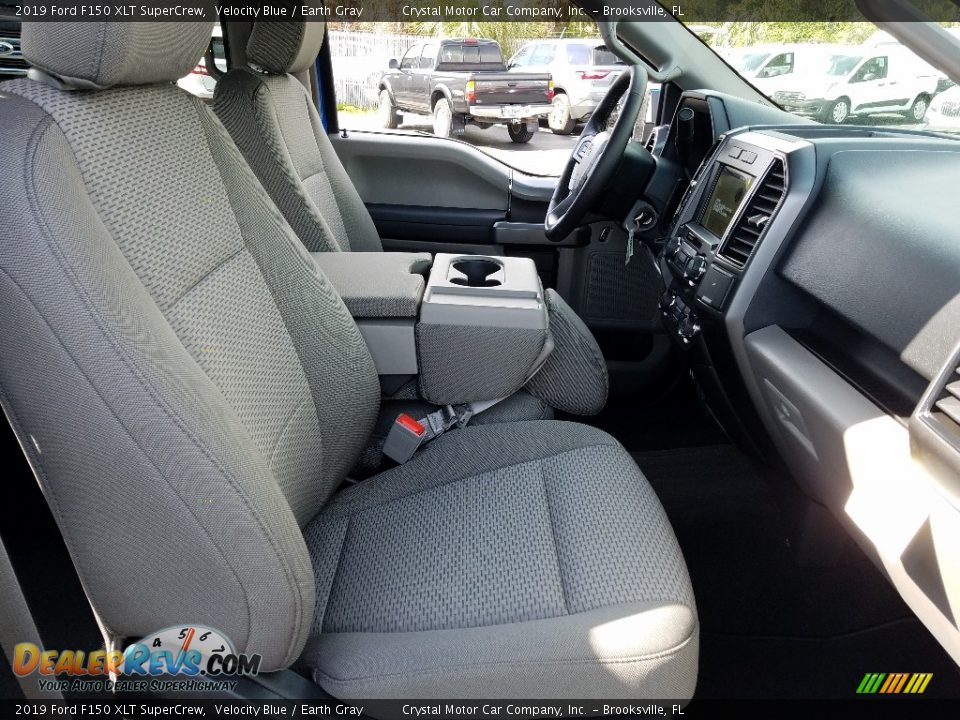 2019 Ford F150 XLT SuperCrew Velocity Blue / Earth Gray Photo #12
