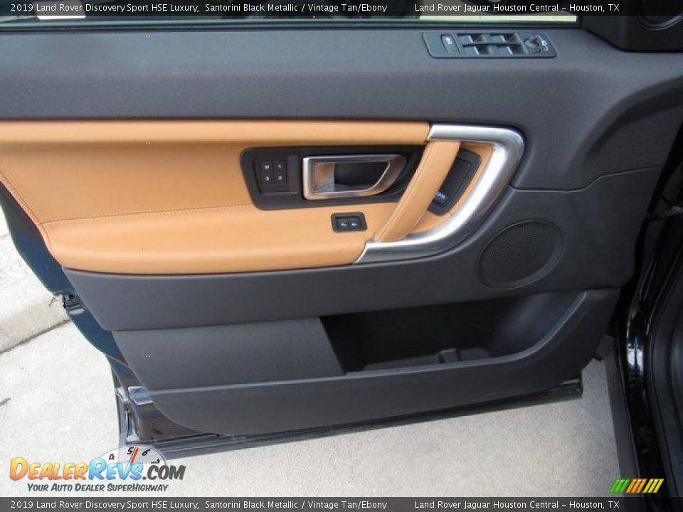 2019 Land Rover Discovery Sport HSE Luxury Santorini Black Metallic / Vintage Tan/Ebony Photo #24