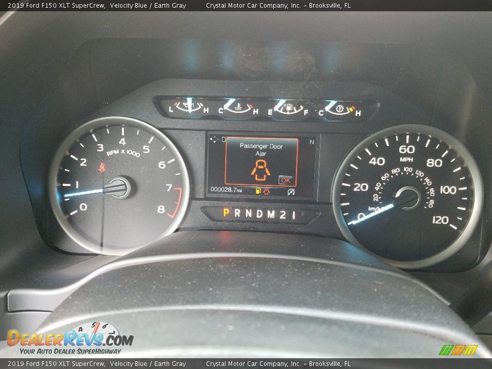 2019 Ford F150 XLT SuperCrew Velocity Blue / Earth Gray Photo #14