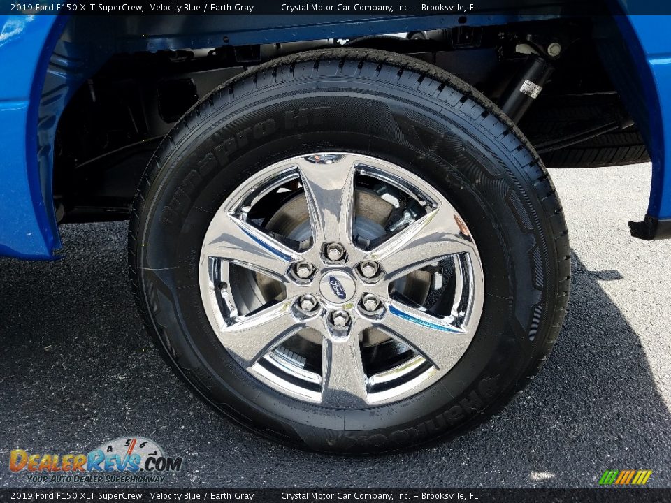 2019 Ford F150 XLT SuperCrew Velocity Blue / Earth Gray Photo #20