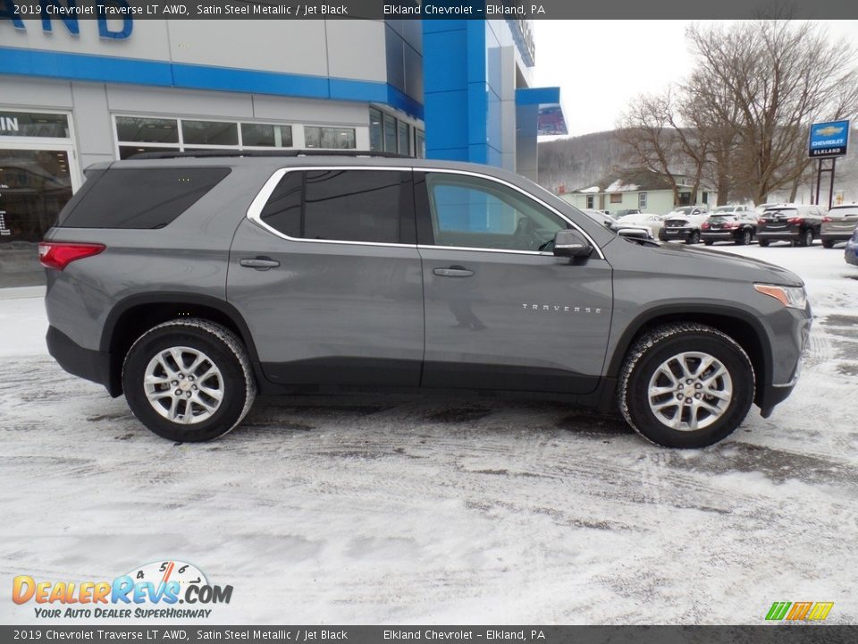 2019 Chevrolet Traverse LT AWD Satin Steel Metallic / Jet Black Photo #4