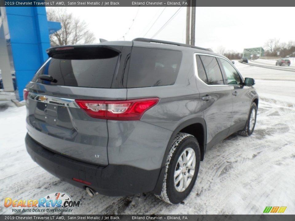 2019 Chevrolet Traverse LT AWD Satin Steel Metallic / Jet Black Photo #5