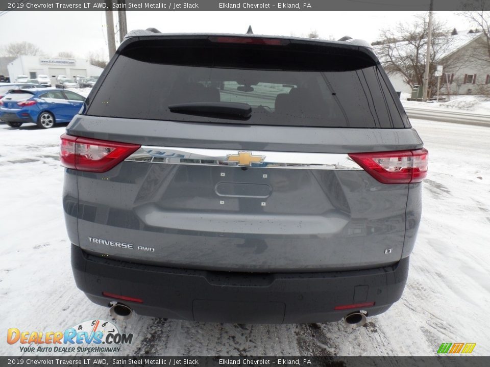 2019 Chevrolet Traverse LT AWD Satin Steel Metallic / Jet Black Photo #6
