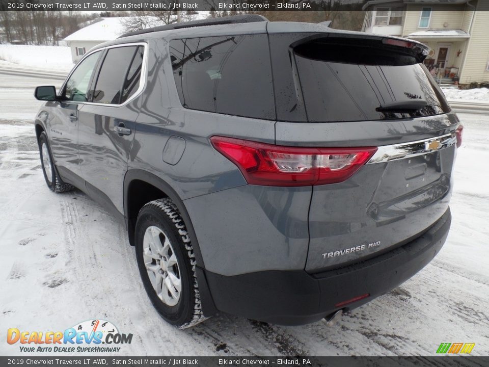 2019 Chevrolet Traverse LT AWD Satin Steel Metallic / Jet Black Photo #7