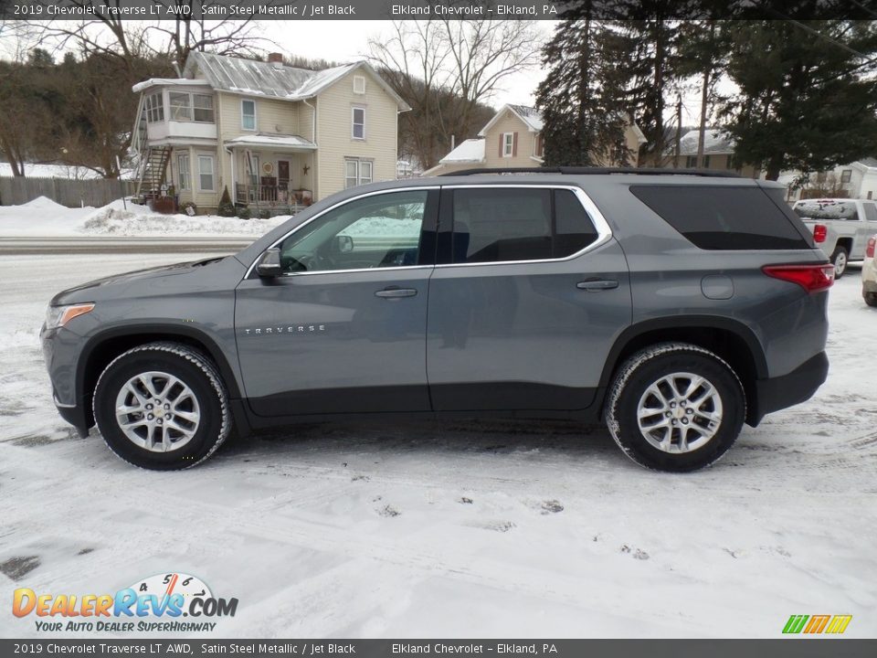 2019 Chevrolet Traverse LT AWD Satin Steel Metallic / Jet Black Photo #8