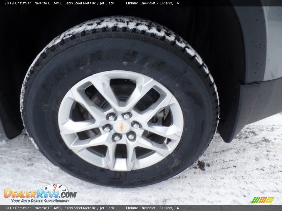2019 Chevrolet Traverse LT AWD Satin Steel Metallic / Jet Black Photo #9