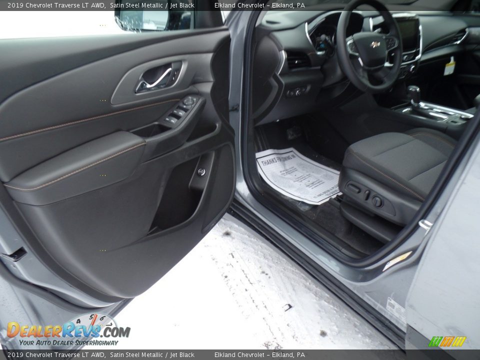 2019 Chevrolet Traverse LT AWD Satin Steel Metallic / Jet Black Photo #12