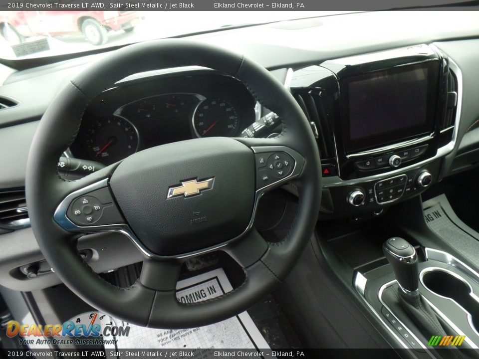 2019 Chevrolet Traverse LT AWD Satin Steel Metallic / Jet Black Photo #19