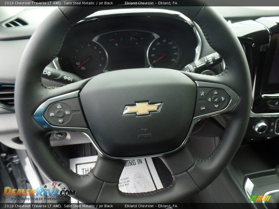 2019 Chevrolet Traverse LT AWD Satin Steel Metallic / Jet Black Photo #20