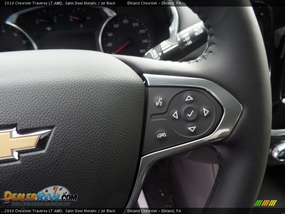 2019 Chevrolet Traverse LT AWD Satin Steel Metallic / Jet Black Photo #21