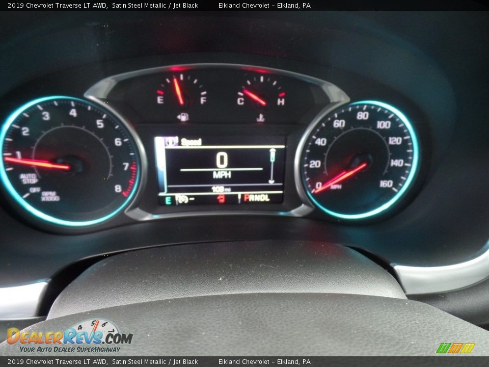 2019 Chevrolet Traverse LT AWD Satin Steel Metallic / Jet Black Photo #24