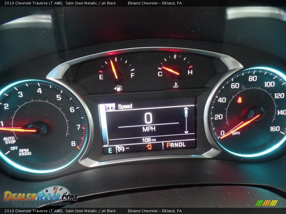 2019 Chevrolet Traverse LT AWD Satin Steel Metallic / Jet Black Photo #25
