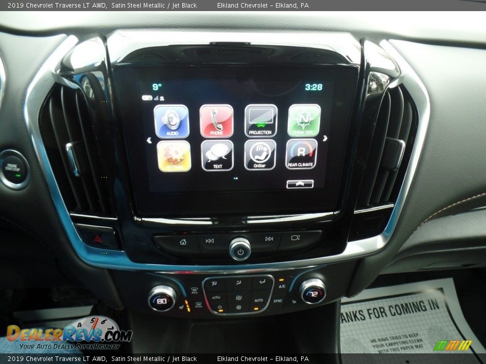 2019 Chevrolet Traverse LT AWD Satin Steel Metallic / Jet Black Photo #26