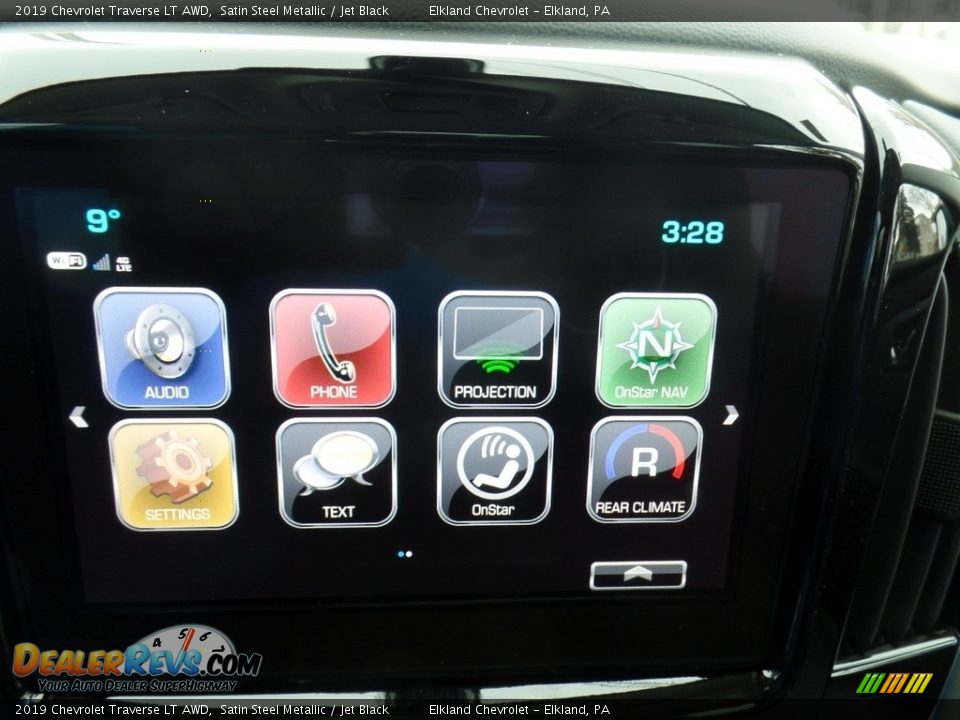 2019 Chevrolet Traverse LT AWD Satin Steel Metallic / Jet Black Photo #27
