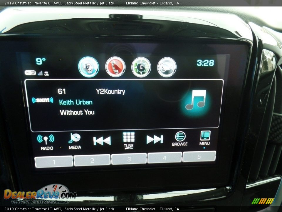 2019 Chevrolet Traverse LT AWD Satin Steel Metallic / Jet Black Photo #28