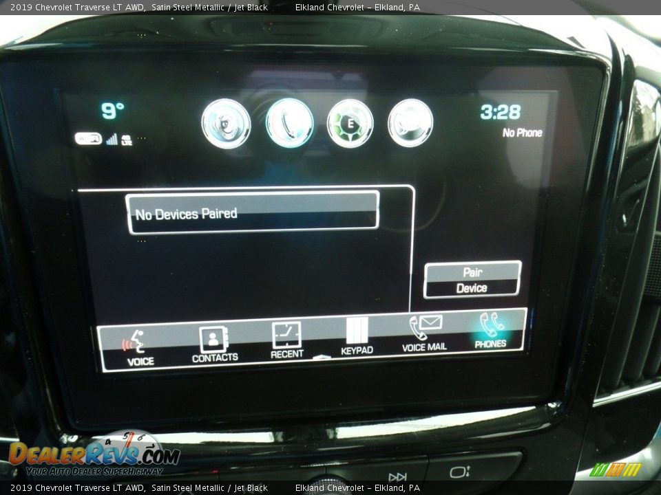 2019 Chevrolet Traverse LT AWD Satin Steel Metallic / Jet Black Photo #29