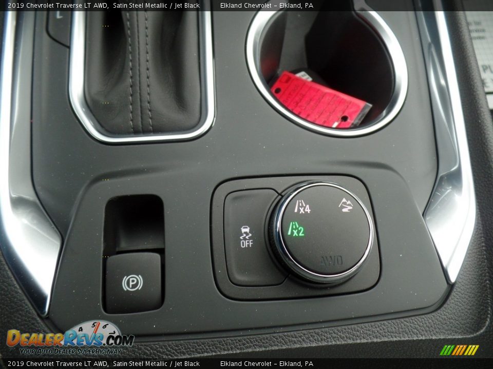 2019 Chevrolet Traverse LT AWD Satin Steel Metallic / Jet Black Photo #35