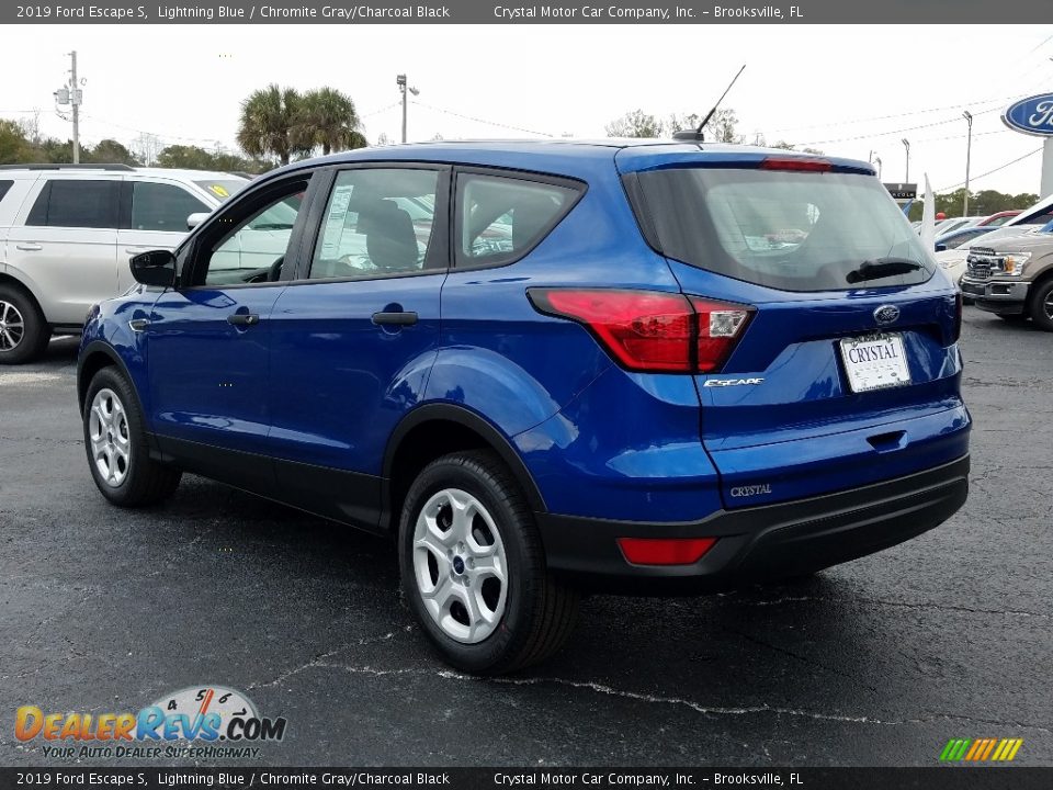 2019 Ford Escape S Lightning Blue / Chromite Gray/Charcoal Black Photo #3