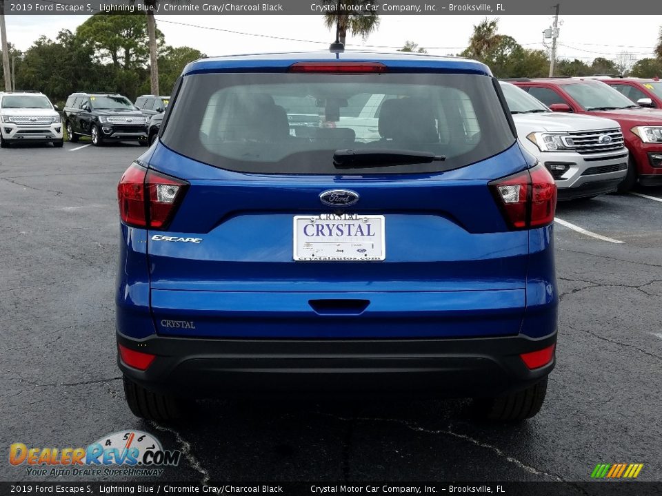 2019 Ford Escape S Lightning Blue / Chromite Gray/Charcoal Black Photo #4