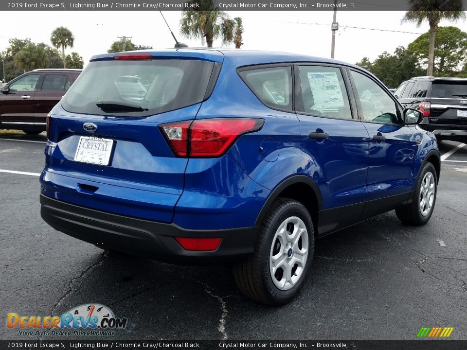2019 Ford Escape S Lightning Blue / Chromite Gray/Charcoal Black Photo #5