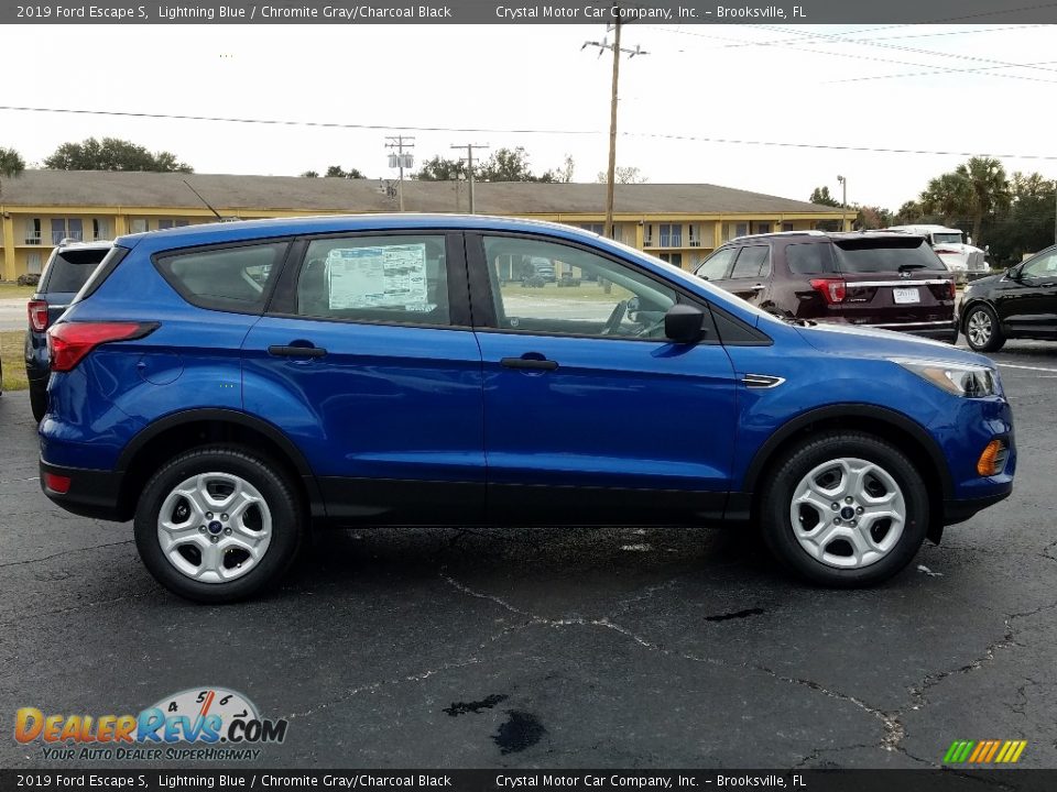 2019 Ford Escape S Lightning Blue / Chromite Gray/Charcoal Black Photo #6