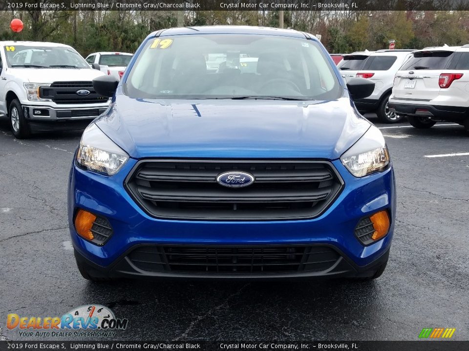 2019 Ford Escape S Lightning Blue / Chromite Gray/Charcoal Black Photo #8
