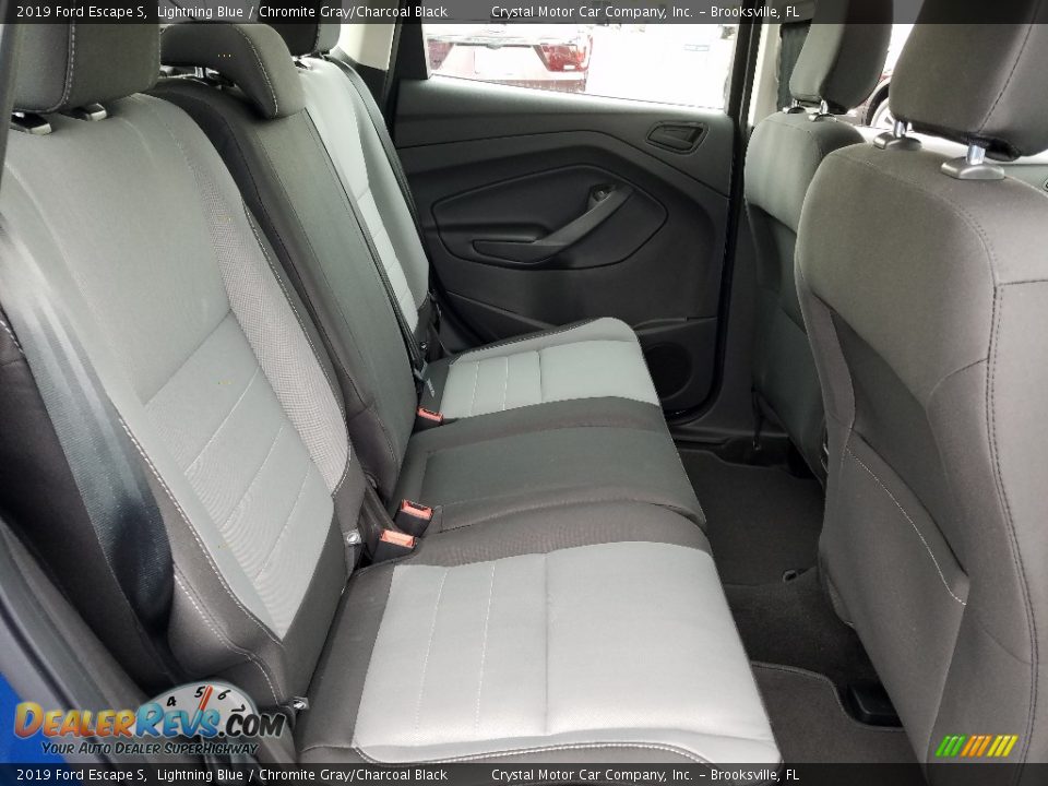 2019 Ford Escape S Lightning Blue / Chromite Gray/Charcoal Black Photo #11