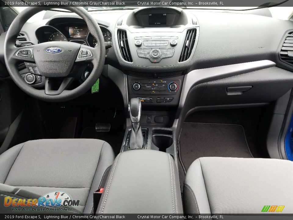 2019 Ford Escape S Lightning Blue / Chromite Gray/Charcoal Black Photo #13