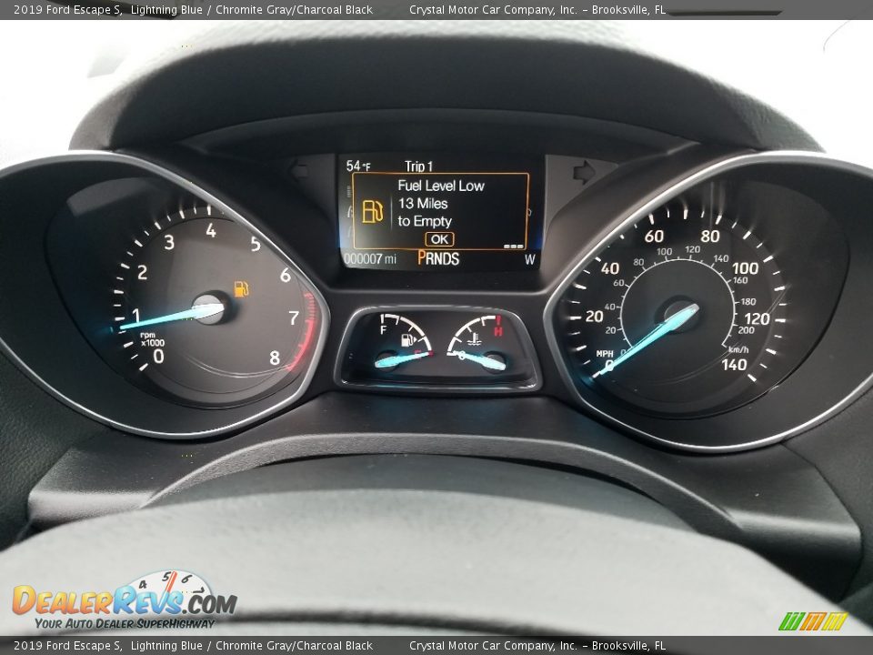 2019 Ford Escape S Lightning Blue / Chromite Gray/Charcoal Black Photo #14