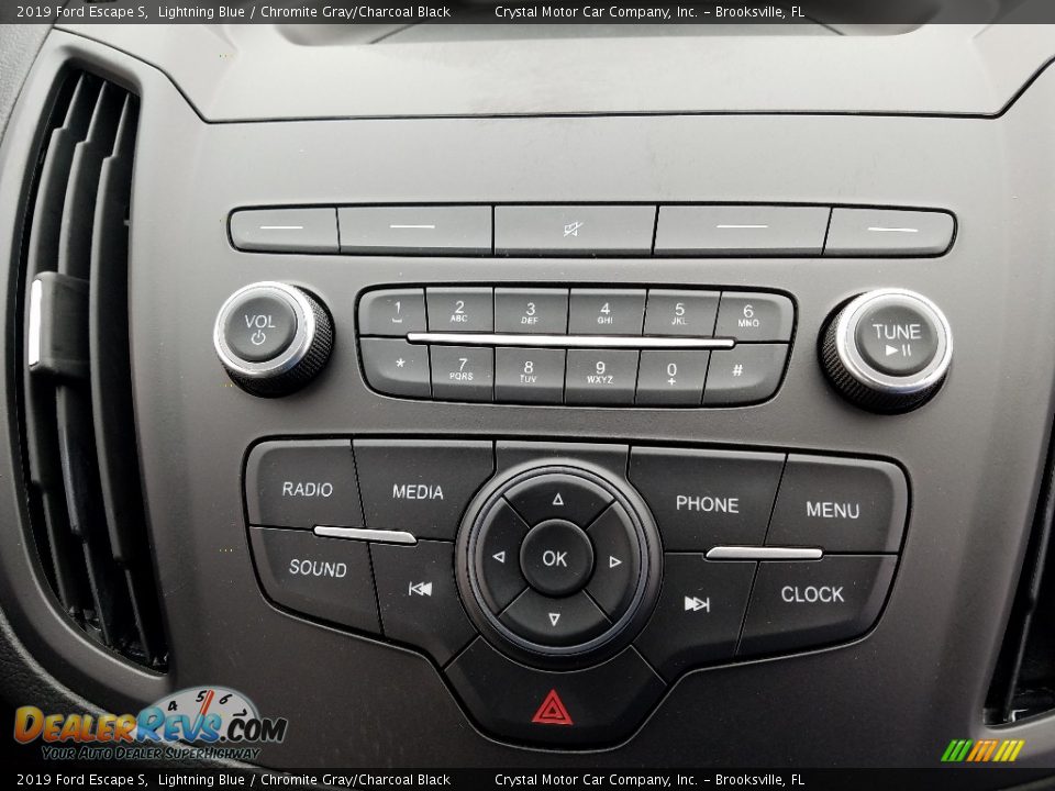 2019 Ford Escape S Lightning Blue / Chromite Gray/Charcoal Black Photo #15