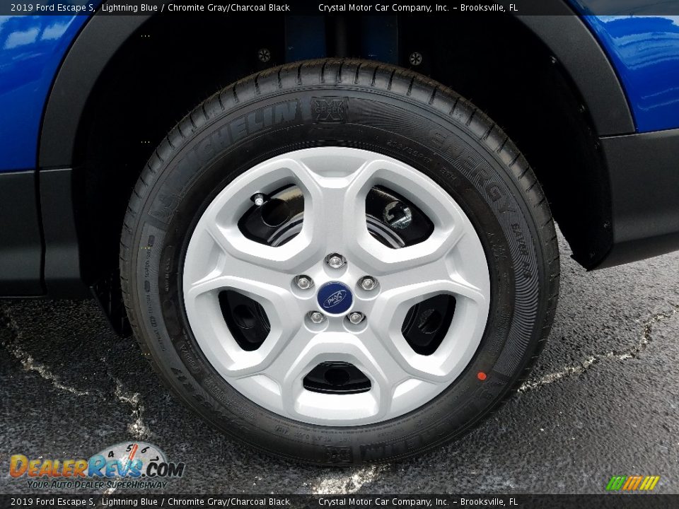 2019 Ford Escape S Lightning Blue / Chromite Gray/Charcoal Black Photo #20