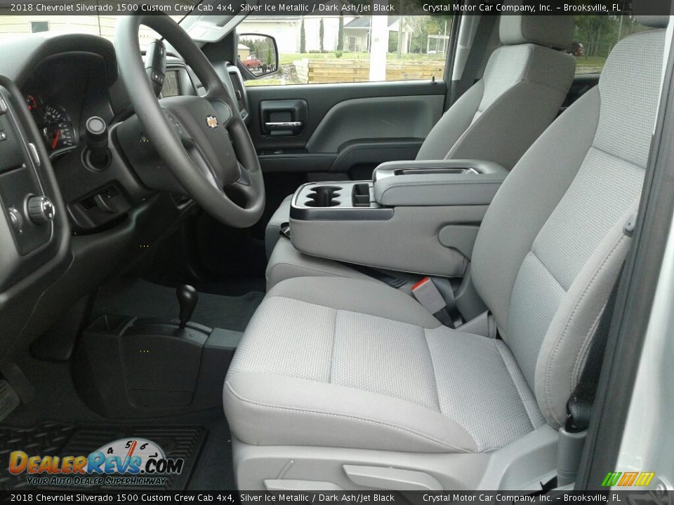 2018 Chevrolet Silverado 1500 Custom Crew Cab 4x4 Silver Ice Metallic / Dark Ash/Jet Black Photo #9