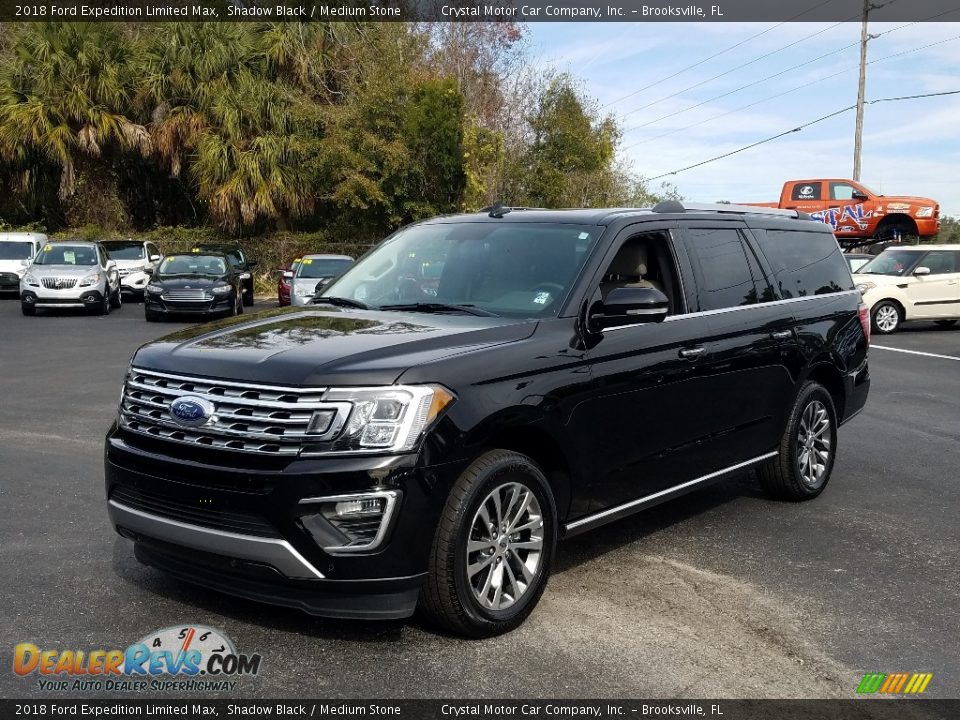 2018 Ford Expedition Limited Max Shadow Black / Medium Stone Photo #1
