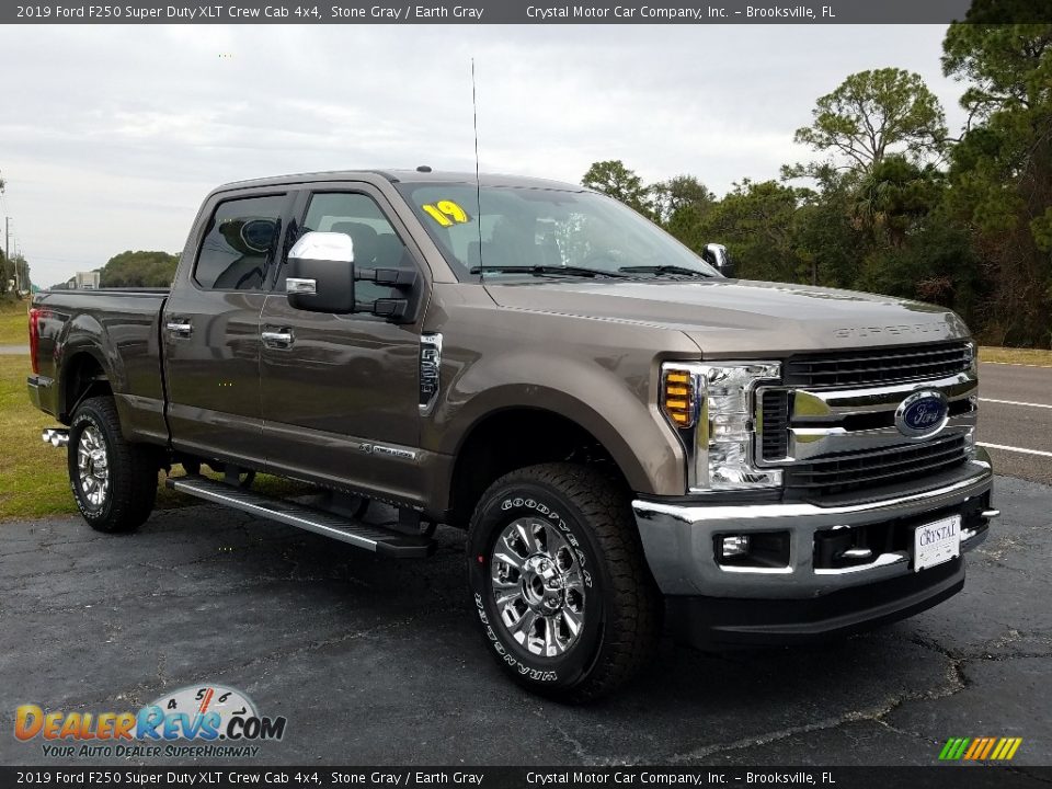 2019 Ford F250 Super Duty XLT Crew Cab 4x4 Stone Gray / Earth Gray Photo #7