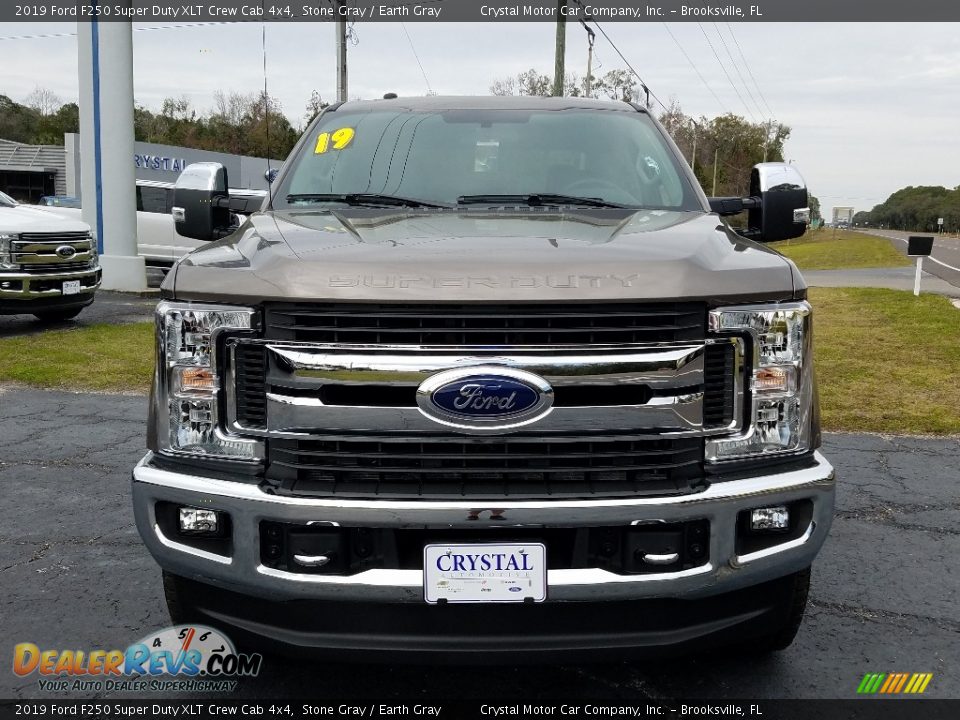 2019 Ford F250 Super Duty XLT Crew Cab 4x4 Stone Gray / Earth Gray Photo #8
