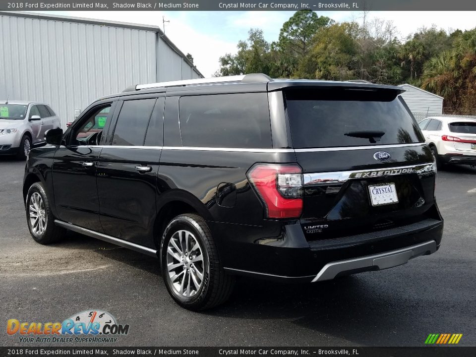 2018 Ford Expedition Limited Max Shadow Black / Medium Stone Photo #3