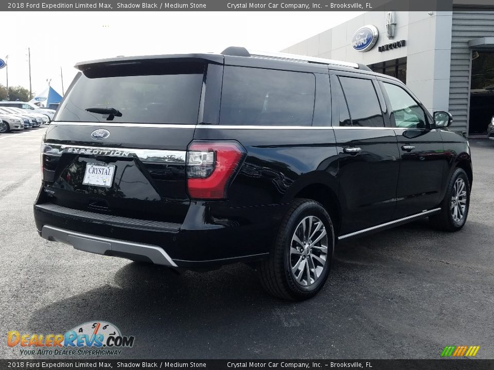 2018 Ford Expedition Limited Max Shadow Black / Medium Stone Photo #5