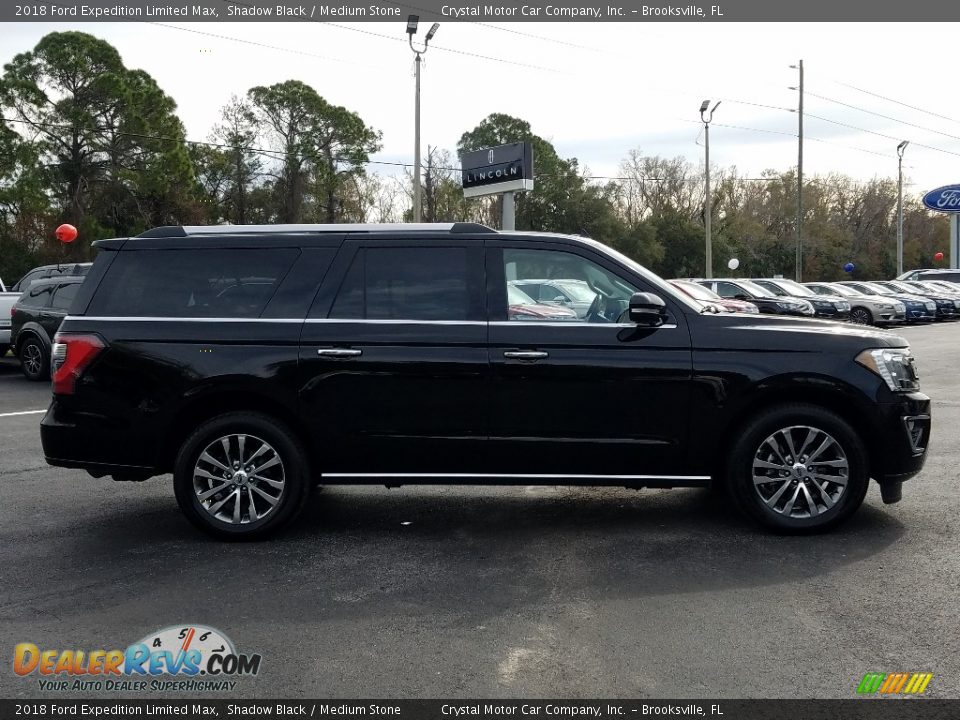 2018 Ford Expedition Limited Max Shadow Black / Medium Stone Photo #6