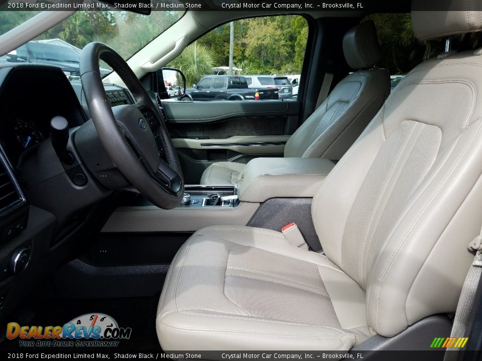 2018 Ford Expedition Limited Max Shadow Black / Medium Stone Photo #9
