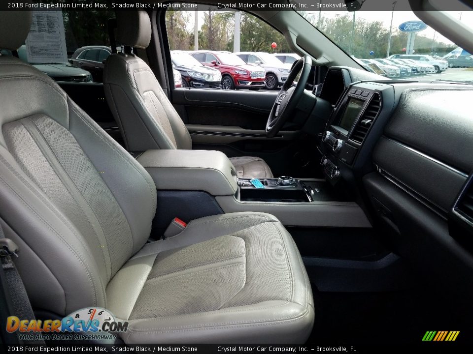 2018 Ford Expedition Limited Max Shadow Black / Medium Stone Photo #13