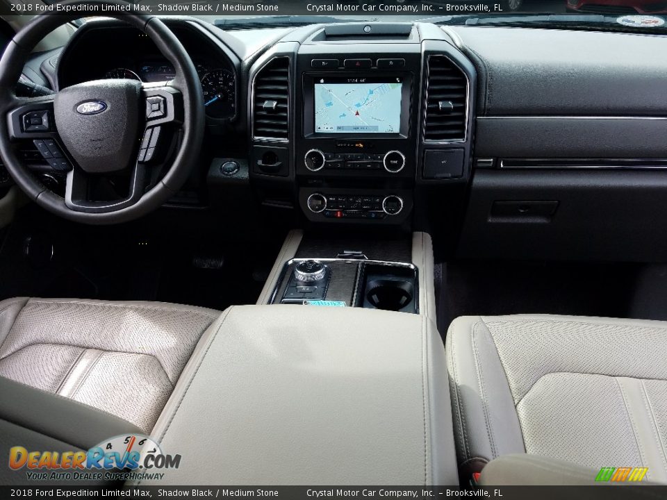 2018 Ford Expedition Limited Max Shadow Black / Medium Stone Photo #14
