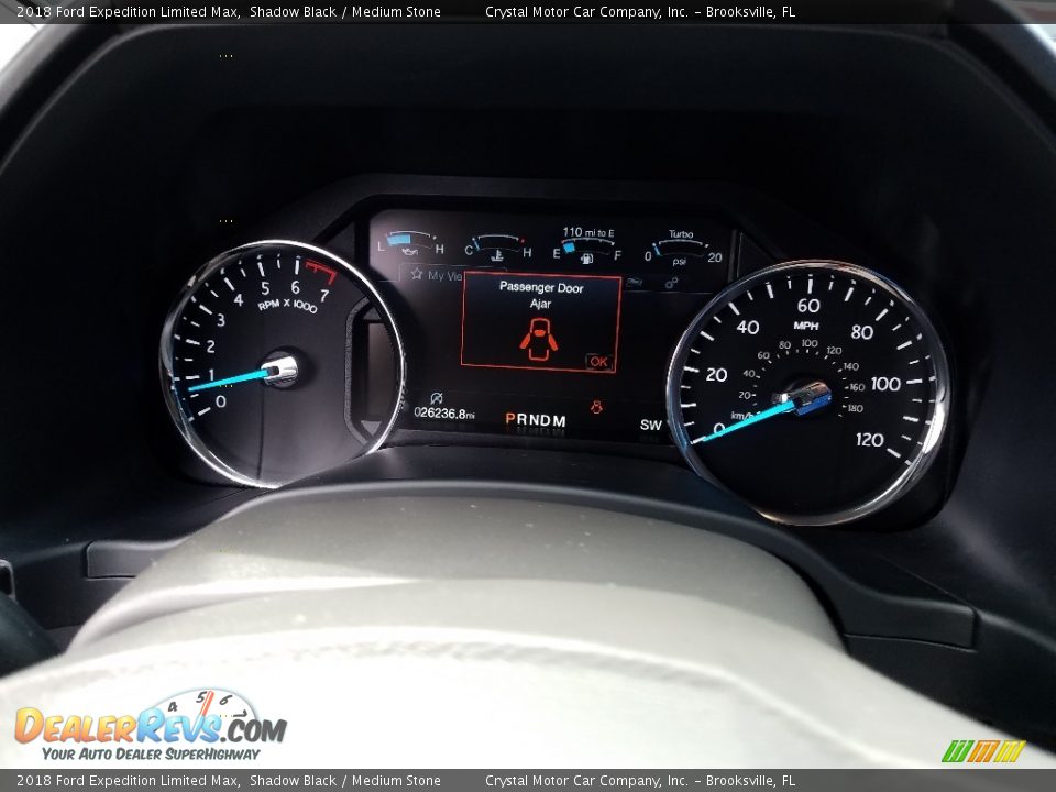 2018 Ford Expedition Limited Max Shadow Black / Medium Stone Photo #15