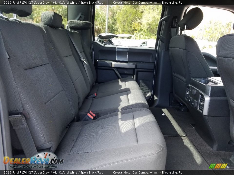2019 Ford F150 XLT SuperCrew 4x4 Oxford White / Sport Black/Red Photo #11