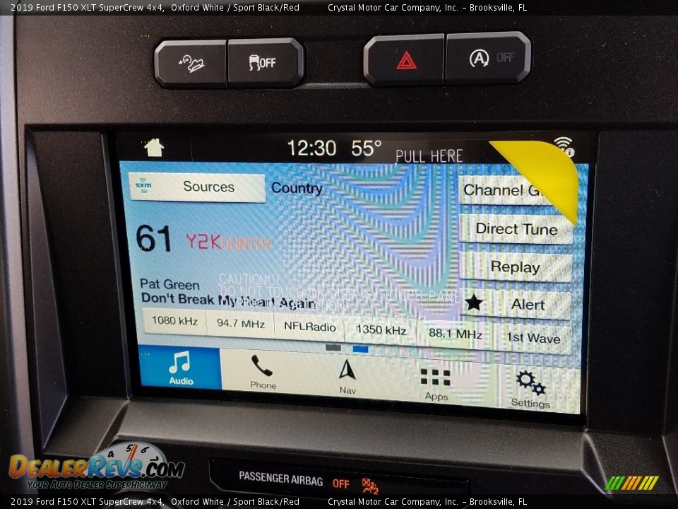 2019 Ford F150 XLT SuperCrew 4x4 Oxford White / Sport Black/Red Photo #15