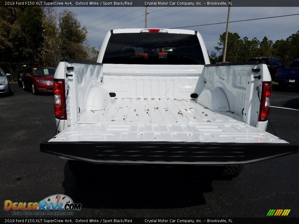 2019 Ford F150 XLT SuperCrew 4x4 Oxford White / Sport Black/Red Photo #19